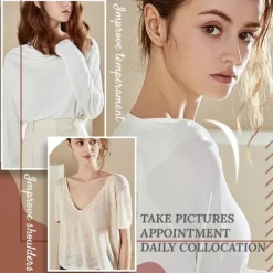 1Pair Soft Silicone Shoulder Anti Slip Padded Shoulder Pad for Woman Shoulder Enhancer Reusable Self-Adhesive Clothing Decoration