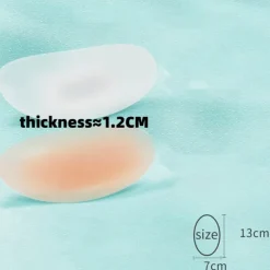 1Pair Soft Silicone Shoulder Anti Slip Padded Shoulder Pad for Woman Shoulder Enhancer Reusable Self-Adhesive Clothing Decoration