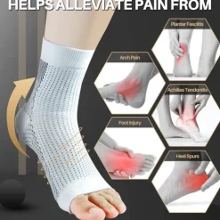 2pairs Neuropathy socks for Women and Men Ankle brace Socks and Tendonitis compression socks For Pain Relief and Plantar Fasciitis for women and man Ankle compression sleeve for ankle swelling