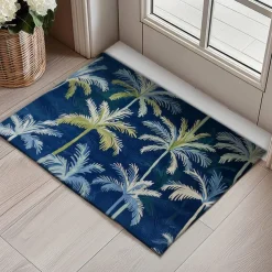 Palm Trees Doormat Kitchen Mat Floor Mat Non-Slip Area Rug Oil Proof Rug Indoor Outdoor Mat Bedroom Decor Bathroom Mat Entrance Rug