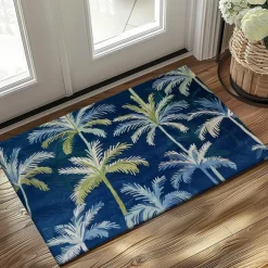 Palm Trees Doormat Kitchen Mat Floor Mat Non-Slip Area Rug Oil Proof Rug Indoor Outdoor Mat Bedroom Decor Bathroom Mat Entrance Rug