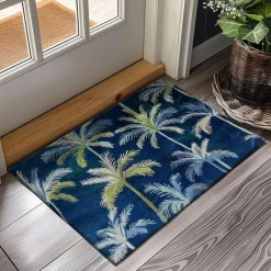 Palm Trees Doormat Kitchen Mat Floor Mat Non-Slip Area Rug Oil Proof Rug Indoor Outdoor Mat Bedroom Decor Bathroom Mat Entrance Rug