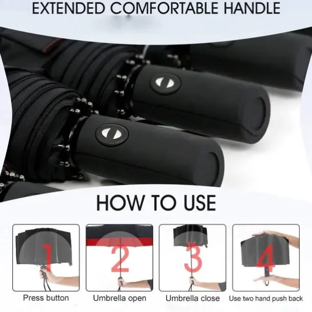 Parasol Umbrella for the Sun Sunshade All-automatic Anti-Wind Double Layer Commercial Umbrella, Diameter105cm/41.33in