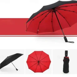 Parasol Umbrella for the Sun Sunshade All-automatic Anti-Wind Double Layer Commercial Umbrella, Diameter105cm/41.33in