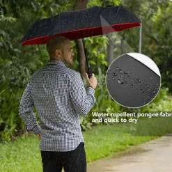 Parasol Umbrella for the Sun Sunshade All-automatic Anti-Wind Double Layer Commercial Umbrella, Diameter105cm/41.33in