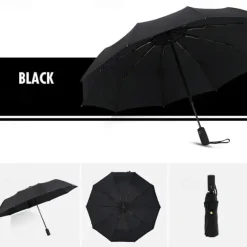 Parasol Umbrella for the Sun Sunshade All-automatic Anti-Wind Double Layer Commercial Umbrella, Diameter105cm/41.33in