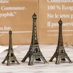 Paris Eiffel Tower Statue Cake Topper Paris Eiffel Tower Centerpiece Mini Statue Decor Figurine Table Tower Eiffel Home Decoration for Party