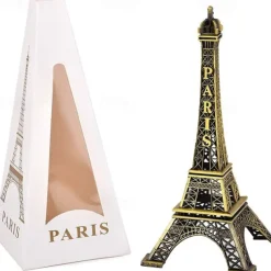 Paris Eiffel Tower Statue Cake Topper Paris Eiffel Tower Centerpiece Mini Statue Decor Figurine Table Tower Eiffel Home Decoration for Party