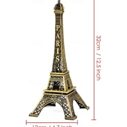 Paris Eiffel Tower Statue Cake Topper Paris Eiffel Tower Centerpiece Mini Statue Decor Figurine Table Tower Eiffel Home Decoration for Party