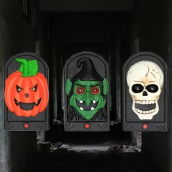 Party Door Bell Superhero Birthday Party Halloween Doorbell Decoration Halloween Decoration Halloween Party Doorbells Halloween Pumpkin Doorbell Plastic White Creepy Front Door