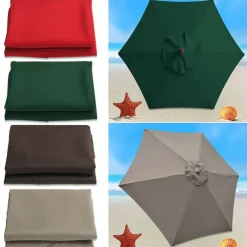 Patio Umbrella Outdoor Umbrella Patio Market Table Umbrellas with Push Button Tilt, Crank for Lawn, Garden, Deck, Backyard & Pool(Only The Umbrella Surface)