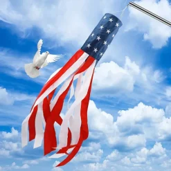 Patriotic Windsock Independence Day Outdoor Flag Windsock Flag -4th of July Decorations 4th of July Decorations,American Windsock Heavy Duty