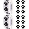 Paw Prints Stickers,(1 Inch/ 500 Stickers) Dog Stickers Dog Puppy Paw Prints Stickers,Colorful Self-Adhesive Labels Animal Decal,Paw Prints Envelope Seal for Classroom Kids (Black+Multi, 1 Inch)