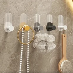 1PC Acrylic Adhesive Hook – No-Drill Strong Sticky Wall Hook for Entryway Keys, Bathroom Towels, Robes, and Clothes Hanging