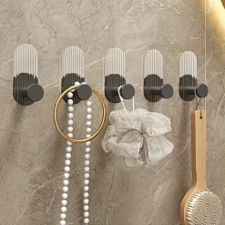 1PC Acrylic Adhesive Hook – No-Drill Strong Sticky Wall Hook for Entryway Keys, Bathroom Towels, Robes, and Clothes Hanging