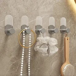 1PC Acrylic Adhesive Hook – No-Drill Strong Sticky Wall Hook for Entryway Keys, Bathroom Towels, Robes, and Clothes Hanging