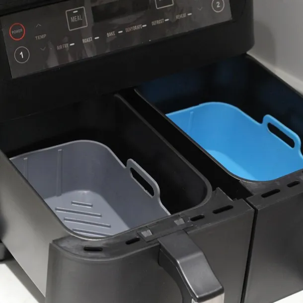 1pc Air Fryer Basket, Air Fryer Silicone Pot, Air Fryer, Oven Liner with Handles, Fryer, Ovens, Microwaves, Dishwasher Safe