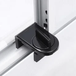 1pc Aluminum Alloy Sliding Door & Window Lock, With Anti-pinch, Anti-theft, Anti-fall Function & Safety Lock