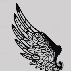 1pc Angel Wings Metal Wall Art Outdoor Decor Rust Proof Wall Sculpture Ideal For Garden, Home, Farmhouse, Patio And Bedroom