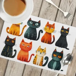 1PC Animal Pattern Placemat Table Mat 12x18 Inch Table Mats for Party Kitchen Dining Decoration