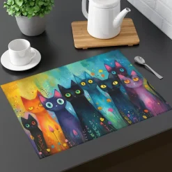 1PC Animal Pattern Placemat Table Mat 12x18 Inch Table Mats for Party Kitchen Dining Decoration