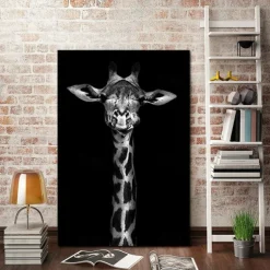 1pc Animal Wall Art Canvas Giraffe Elephant Posters And Prints Modern Wall Art Picture For Living Room No Frame