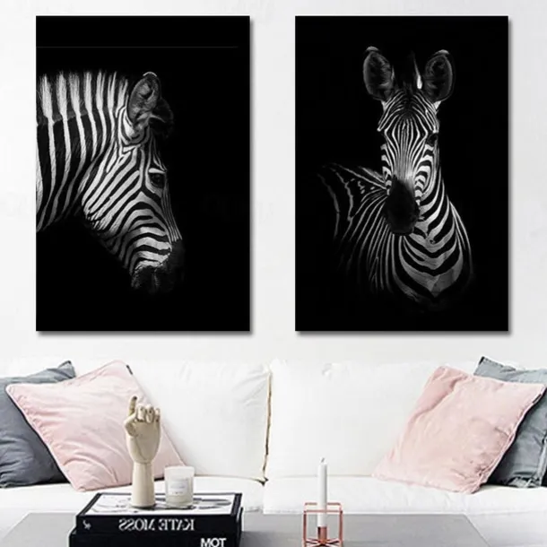 1pc Animal Wall Art Canvas Giraffe Elephant Posters And Prints Modern Wall Art Picture For Living Room No Frame