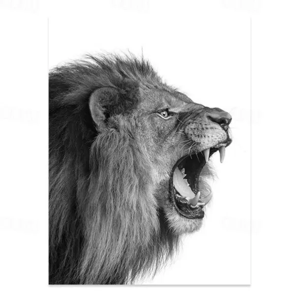 1pc Animal Wall Art Canvas Giraffe Elephant Posters And Prints Modern Wall Art Picture For Living Room No Frame