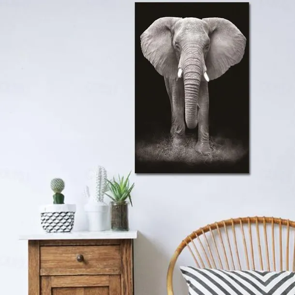 1pc Animal Wall Art Canvas Giraffe Elephant Posters And Prints Modern Wall Art Picture For Living Room No Frame