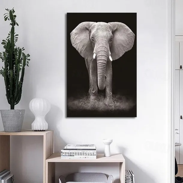 1pc Animal Wall Art Canvas Giraffe Elephant Posters And Prints Modern Wall Art Picture For Living Room No Frame