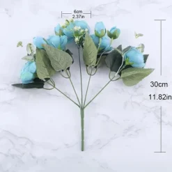 1pc Artificial Flower Stem, Silk Peony, Artificial Flowers Bouquet, Fake Flowers For Home Wedding Decoration Mother's Day Gifts Birthday Gifts