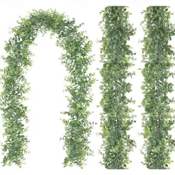 1PC artificial green plant artificial eucalyptus wreath vine 1.8m ins eucalyptus wall hanging simulation plant vine Wedding Decoration