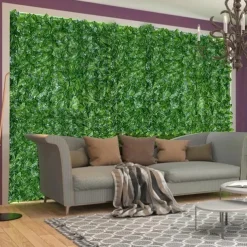 1pc Artificial Ivy Privacy Fence Screen 40 X 120 UV-Anti Fake Leaves Vines Grass Wall for Patio Balcony Privacy Garden Wedding Decoration