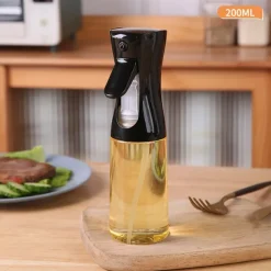 1pc, Baking Oil Sprayer Bottle, Cooking Oil Dispenser, 200ML/300Ml PET Material Oil Sprayer, Air Fryer Spray Bottle,Kitchen Baking Supplies,Canola Oil Sprayer, Salad, Making, Baking, Frying, Grilling,