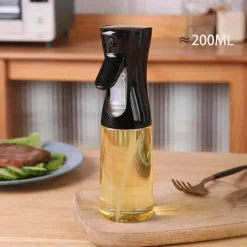 1pc, Baking Oil Sprayer Bottle, Cooking Oil Dispenser, 200ML/300Ml PET Material Oil Sprayer, Air Fryer Spray Bottle,Kitchen Baking Supplies,Canola Oil Sprayer, Salad, Making, Baking, Frying, Grilling,