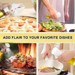1pc, Baking Oil Sprayer Bottle, Cooking Oil Dispenser, 200ML/300Ml PET Material Oil Sprayer, Air Fryer Spray Bottle,Kitchen Baking Supplies,Canola Oil Sprayer, Salad, Making, Baking, Frying, Grilling,