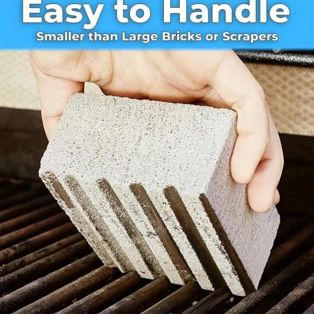 1pc BBQ Grill Cleaning Brick - Effortlessly Remove Grease & Stains from BBQ Racks & Tools - Kitchen Decorating Gadget