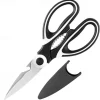 1pc BBQ Scissors, Sharp Kitchen Scissors, Stainless Steel Multipurpose Shears For Meat Cutting, Kitchen Supplies