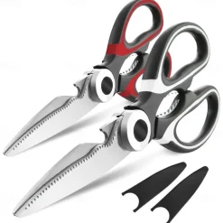 1pc BBQ Scissors, Sharp Kitchen Scissors, Stainless Steel Multipurpose Shears For Meat Cutting, Kitchen Supplies