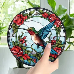 1pc Bird Wall Hanging Suncatcher for Home and Garden Decor - Perfect for Home Decor