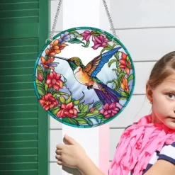 1pc Bird Wall Hanging Suncatcher for Home and Garden Decor - Perfect for Home Decor