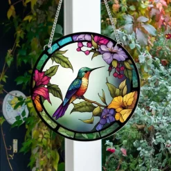 1pc Bird Wall Hanging Suncatcher for Home and Garden Decor - Perfect for Home Decor