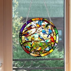 1pc Bird Wall Hanging Suncatcher for Home and Garden Decor - Perfect for Home Decor