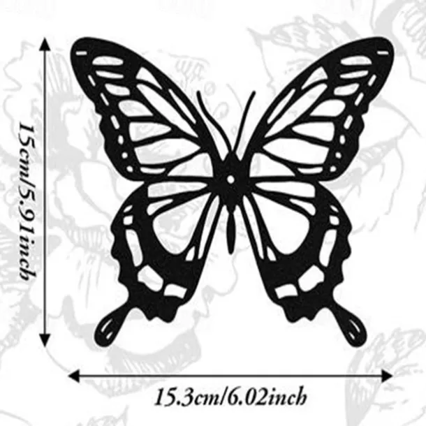 1pc Butterfly Metal Wall Decor, Black Dragonfly Hummingbird Butterfly Metal Wall Art Hanging Wall Decor, Suitable For Modern Farmhouse Rustic Home Living Room Bathroom Indoor Outdoor Decor, Home Decor