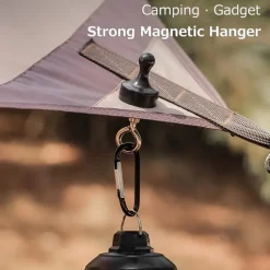 1pc Camping Magnetic Hook, Hanging Buckle Hook Tent Canopy Carabiner Magnet Hanger Outdoor Camping Canopy Accessories Snap Clip