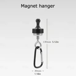 1pc Camping Magnetic Hook, Hanging Buckle Hook Tent Canopy Carabiner Magnet Hanger Outdoor Camping Canopy Accessories Snap Clip