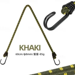 1pc Camping Outdoor Binding Rope with Thick Elastic Band, Durable, Strong, Ideal for Tents, Tarps, Camping Gear, Adjustable, Easy to Use, Multi-Purpose Outdoor Tool for Securely Holding Equipment