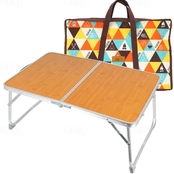 1pc Camping Outdoor Mini Folding Table, Compact and Lightweight, Easy to Carry, Durable, Perfect for Picnics, Hiking, and Outdoor Activities, Convenient Storage and Setup