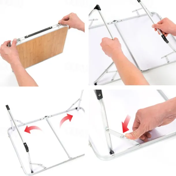 1pc Camping Outdoor Mini Folding Table, Compact and Lightweight, Easy to Carry, Durable, Perfect for Picnics, Hiking, and Outdoor Activities, Convenient Storage and Setup