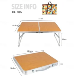 1pc Camping Outdoor Mini Folding Table, Compact and Lightweight, Easy to Carry, Durable, Perfect for Picnics, Hiking, and Outdoor Activities, Convenient Storage and Setup